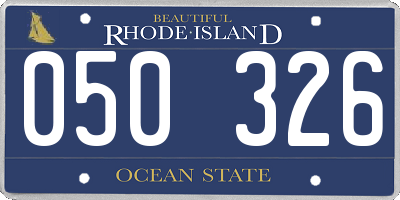 RI license plate 050326
