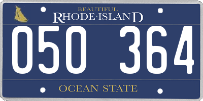 RI license plate 050364