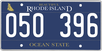 RI license plate 050396