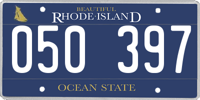 RI license plate 050397