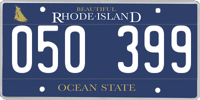 RI license plate 050399