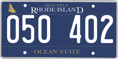 RI license plate 050402