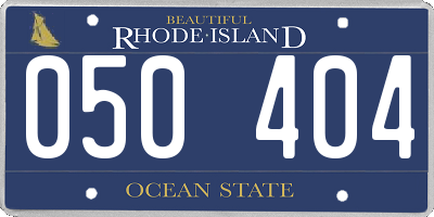 RI license plate 050404