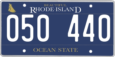 RI license plate 050440