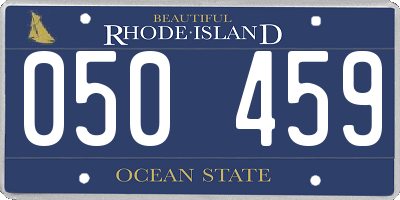 RI license plate 050459