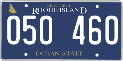 RI license plate 050460