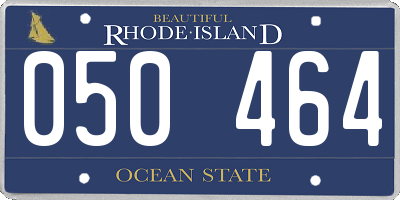 RI license plate 050464