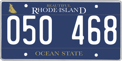 RI license plate 050468