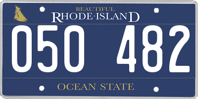 RI license plate 050482