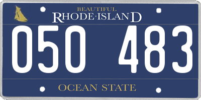 RI license plate 050483