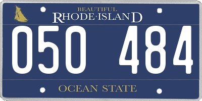 RI license plate 050484