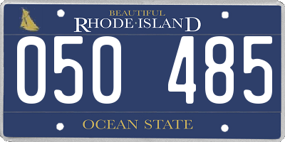 RI license plate 050485