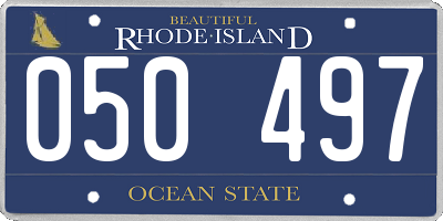 RI license plate 050497