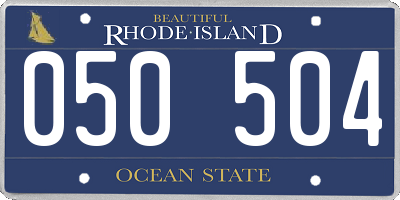 RI license plate 050504