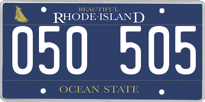 RI license plate 050505