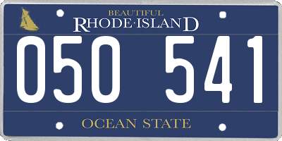 RI license plate 050541