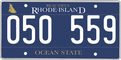 RI license plate 050559