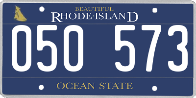 RI license plate 050573