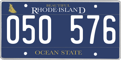 RI license plate 050576