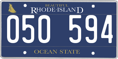 RI license plate 050594