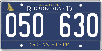 RI license plate 050630