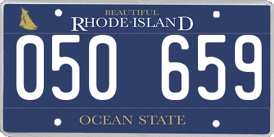 RI license plate 050659