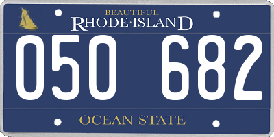 RI license plate 050682