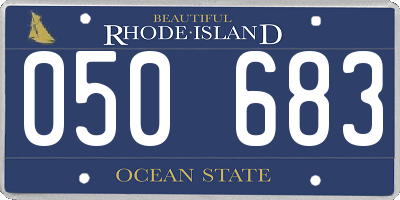RI license plate 050683