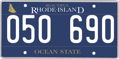 RI license plate 050690