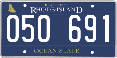 RI license plate 050691