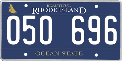 RI license plate 050696