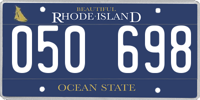 RI license plate 050698