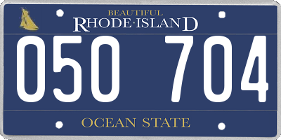 RI license plate 050704