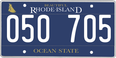 RI license plate 050705