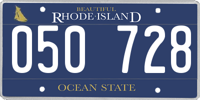 RI license plate 050728
