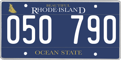 RI license plate 050790