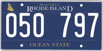 RI license plate 050797