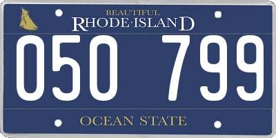 RI license plate 050799