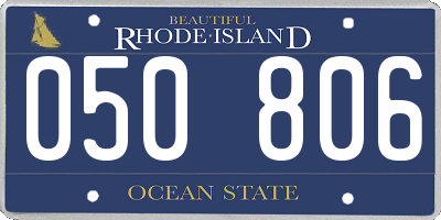 RI license plate 050806