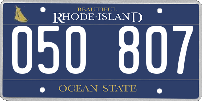 RI license plate 050807