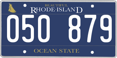 RI license plate 050879