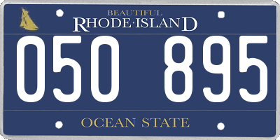 RI license plate 050895