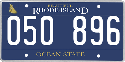 RI license plate 050896