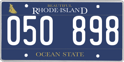 RI license plate 050898