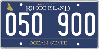 RI license plate 050900