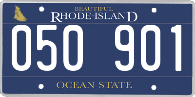 RI license plate 050901