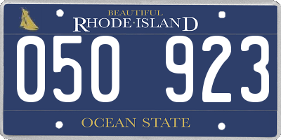 RI license plate 050923