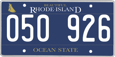 RI license plate 050926