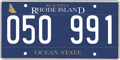 RI license plate 050991