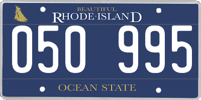 RI license plate 050995